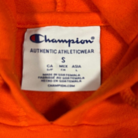 Princeton University Sweatshirt with Hood with Tiger Size Small Orange New - Picture 5 of 5